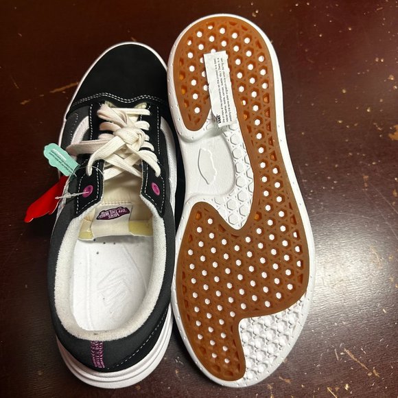 Vans Mens Black Old Skool 721356 Lace Up Low Top Skate Sneaker Size US 10.5 - Picture 5 of 6